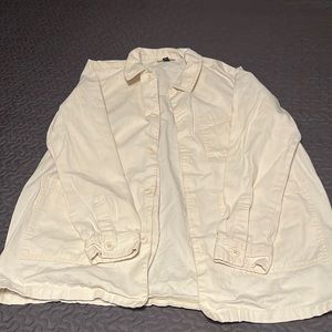 White jean jacket